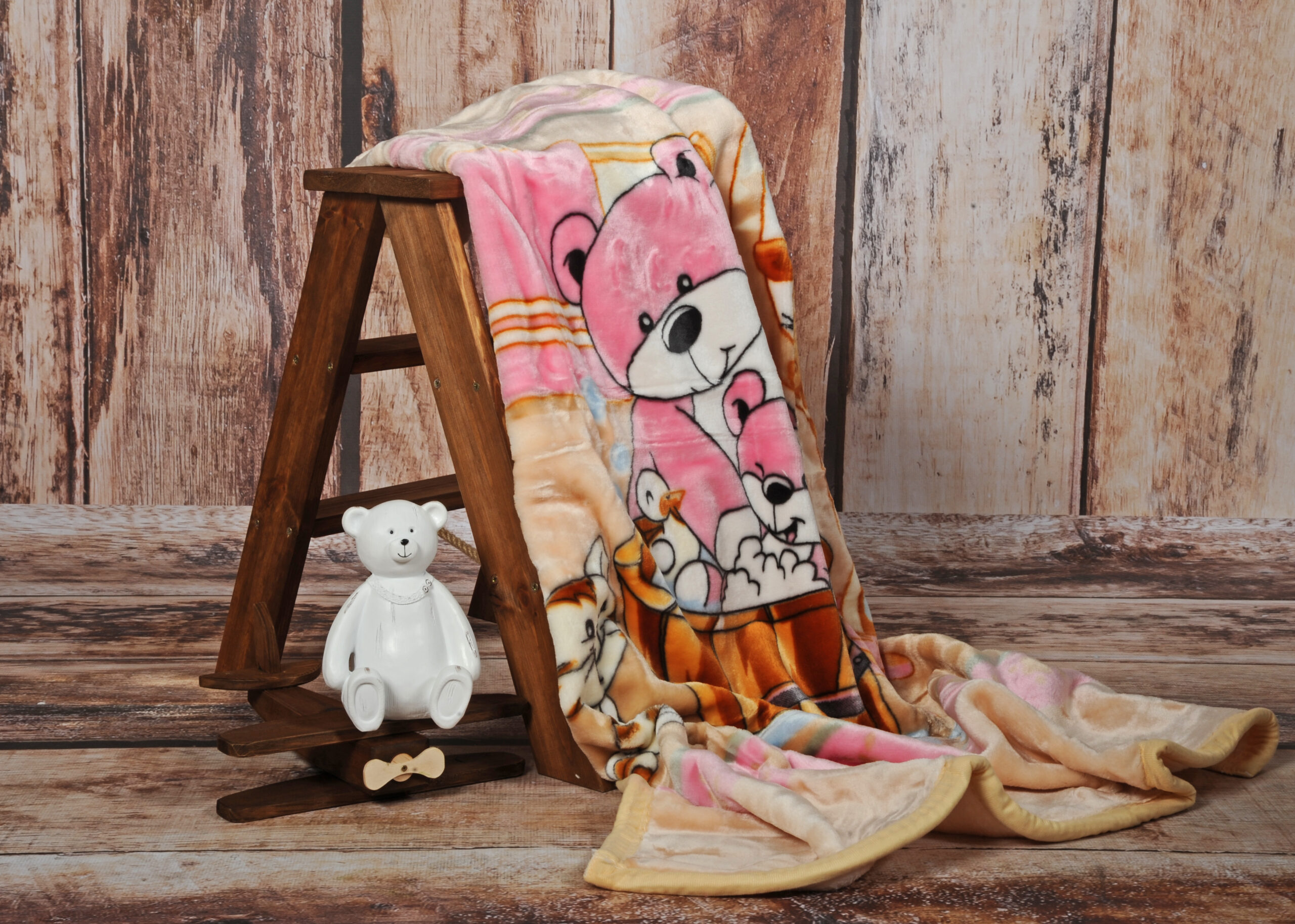 Koc dziecięcy 463 miś w kąpieli - obrazek 3