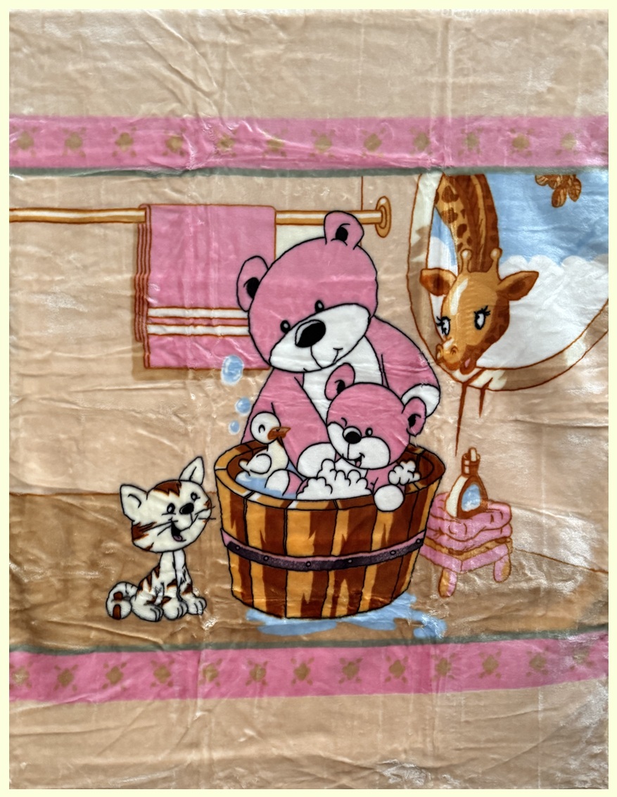 Koc dziecięcy 463 miś w kąpieli